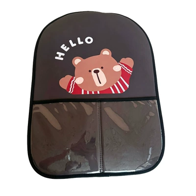 Chair back anti-kick pad Seat Back Anti-Kick Pad - gray-big-faced-bear