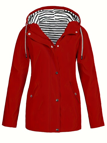 Women'S Casual Yellow Hooded Jacket Stylish Long Sleeve