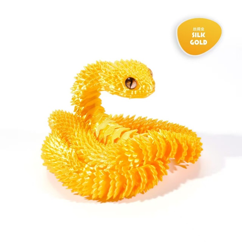 ♔跨境3D打印蛇龙蛋蛇蛋蝰蛇套装关节可动夜光摆件玩具工艺品批发|undefined