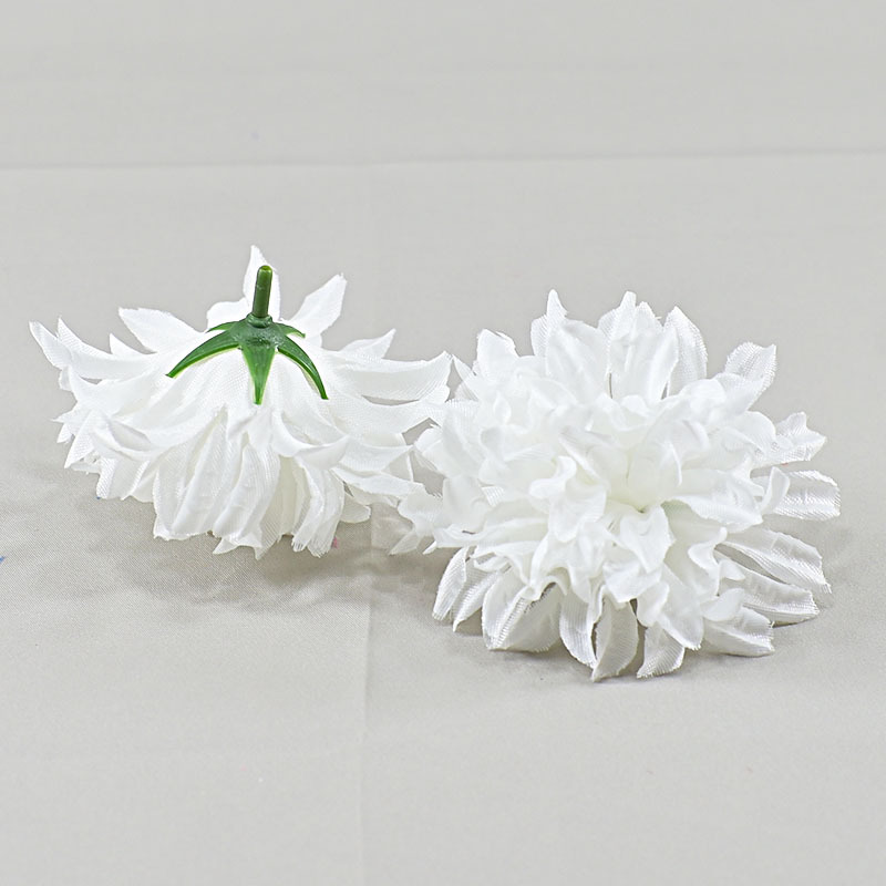 Simulación de crisantemo de 4 capas flores artificiales flores de seda disparo props artísticos colocación de flores crisantemo cabeza de flores