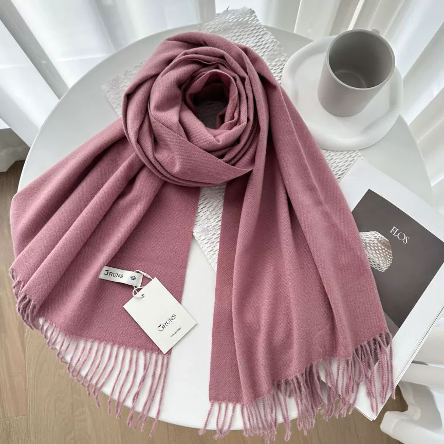 Demi‑season warm cashmere scarf, universal cloak wrap, 200 cm, 250 g, many colors