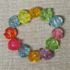 Bracelet, beads, strawberry, crystal with bow, flowered