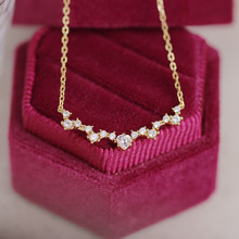 925纯银星星项链 日系轻奢小众百搭几何叠戴项饰一件代发2022新款