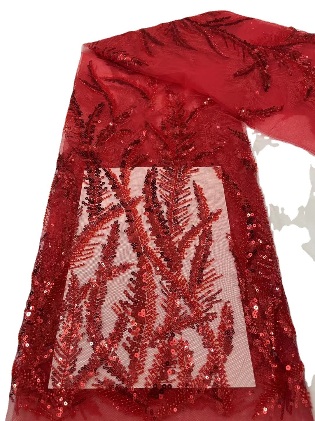 Boda sirena vestido de noche brillante tela bordada lentejuelas colores desordenado tatuaje bordado transparente malla encaje JX2435