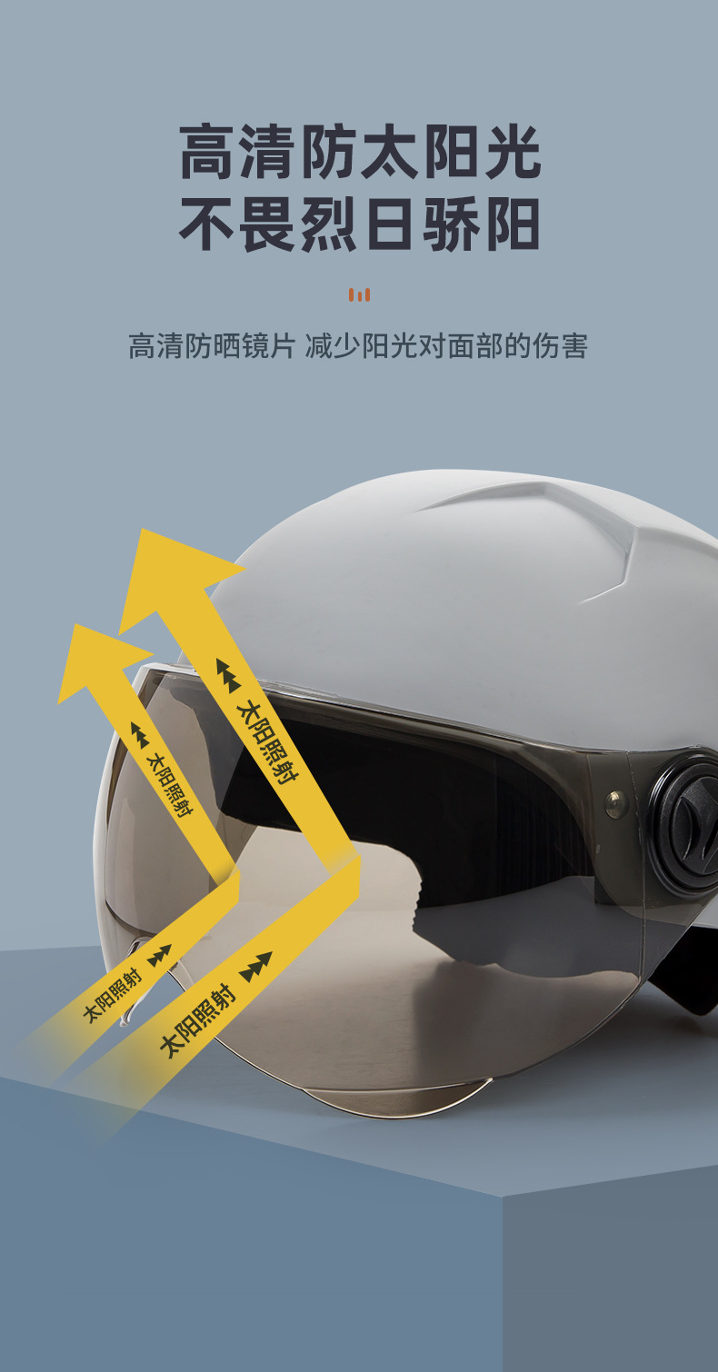 Electric Vehicle Helmet Summer Men and Women Plus Size All-Season Safety Helmet Large Head Circumference Breathable Motorcycle