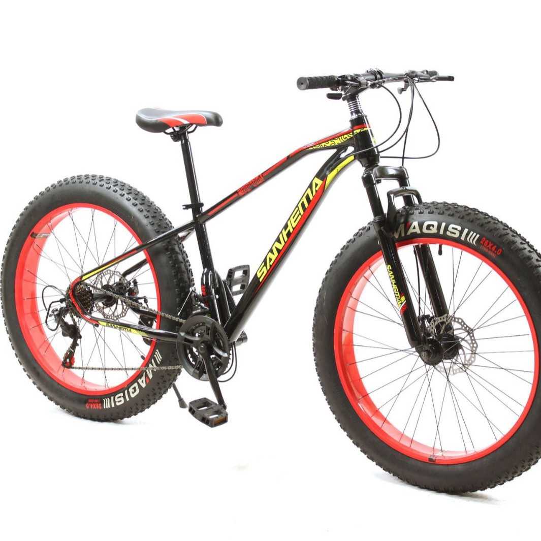 Neumáticos grandes de velocidad variable de doble absorción de impactos de punto de fábrica, bicicleta de montaña de 24/26 pulgadas, bicicleta de carretera todoterreno, bicicleta de nieve