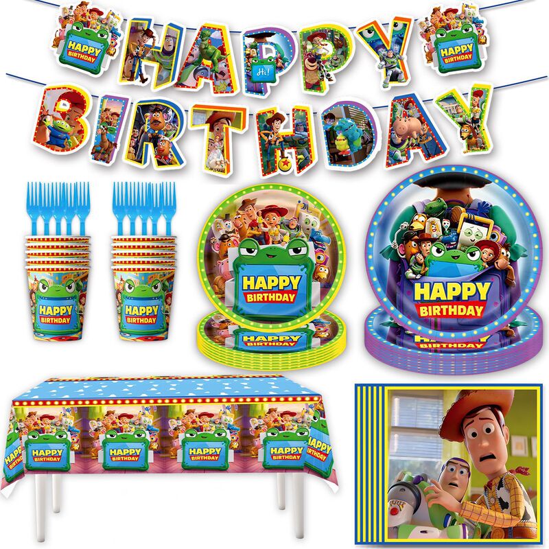 Hot-Selling New Toy Story Tableware Set, Birthday Party Activities, Disposable Paper Plates, Paper Cups, Decorative Supplies Hot-Selling New Toy Story Tableware Set, Birthday Party Activities, Disposable Paper Plates, Paper Cups, Decorative Supplies