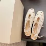 包头编织同款镂空单鞋