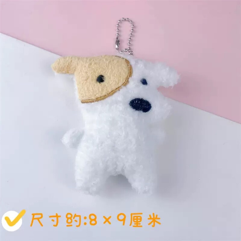 漫画風の子犬ヘアアクセサリー、女の子用ドール、前髪クリップ、サイドクリップ、キーホルダー、バックパック飾り、人形のペンダント、多用途ミニ|undefined