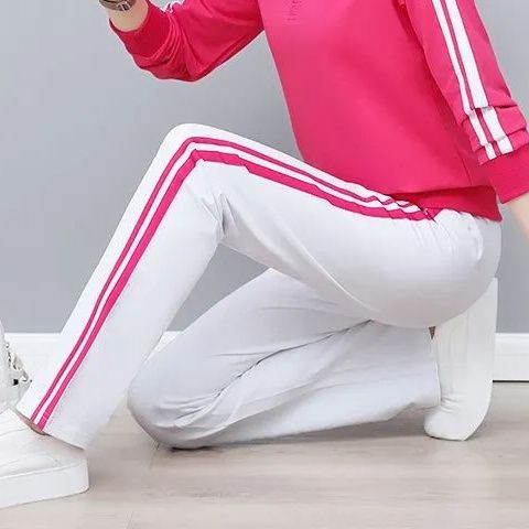 [단품] 투폴 팬츠, 로즈 레드, 화이트