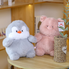 動物玩偶皮殼企鵝公仔毛絨玩具批發波波娃考拉粉豬布娃娃禮物女生
