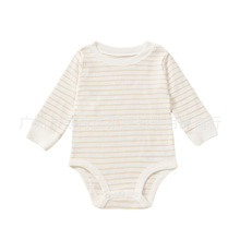 外贸童装婴儿衣服长袖包屁打底衣宝宝连体衣爬服新生儿三角哈衣