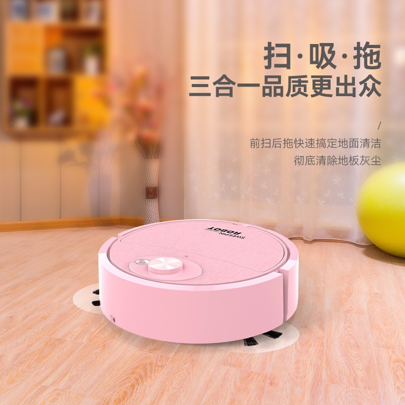 Cross-border best-selling smart home sweeping robot, rechargeable sweeping, suction, and mopping all-in-one machine, mini lazy person vacuum cleaner gift