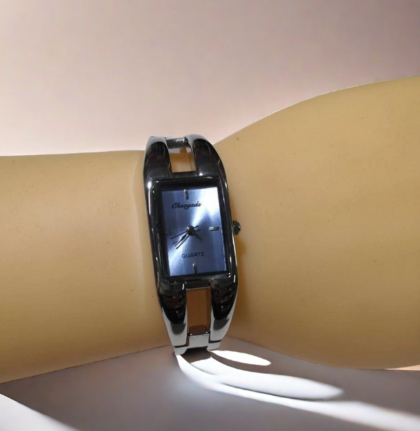 75g Weight Ordinary Glass Mirror Material Vintage Style Classic Style Rectangle Jewelry Buckle Alloy Strap Quartz Watch
