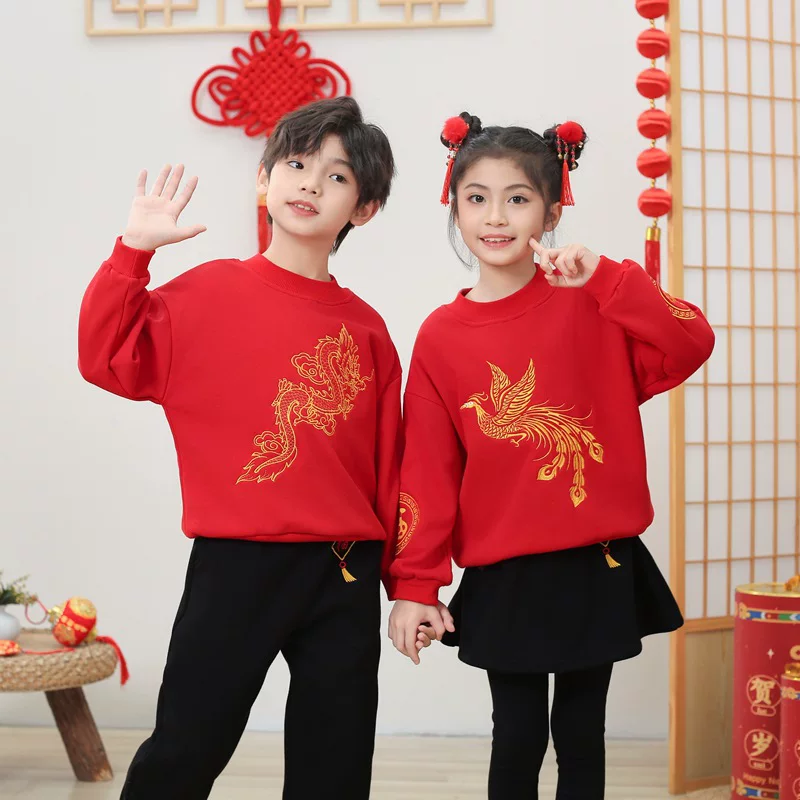 Демисезонное платя для детей мальчиков, флис праздничная Hanfu, одежда для особого случая, китайский стиль
