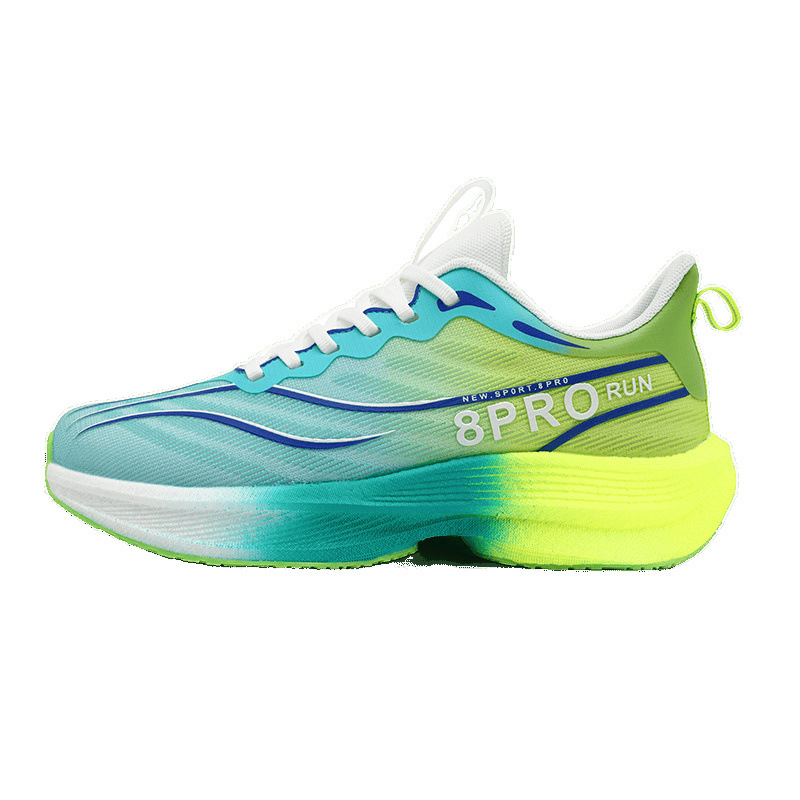 National Trendy Youth Superlight Flying Malla tejida transpirable Zapatos para correr Hombres y mujeres con amortiguación Palomitas de maíz Zapatos deportivos de suela blanda