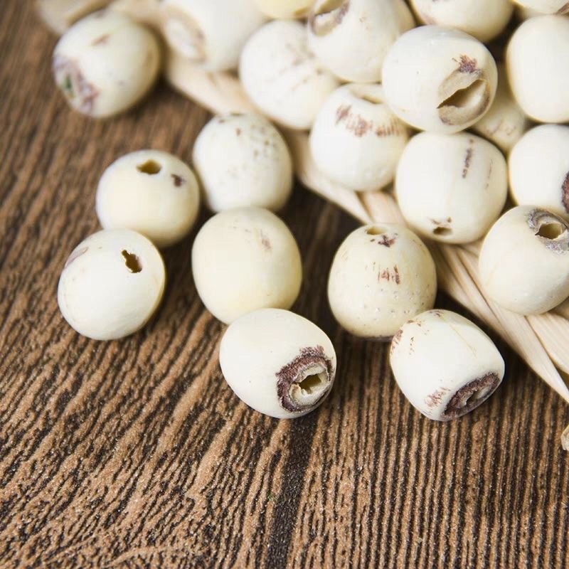 White Lotus Seeds Bai Lian Zi 500g Coreless Dried Nelumbo nucifera Seeds for Soup Congee and Herbal Tea overview
