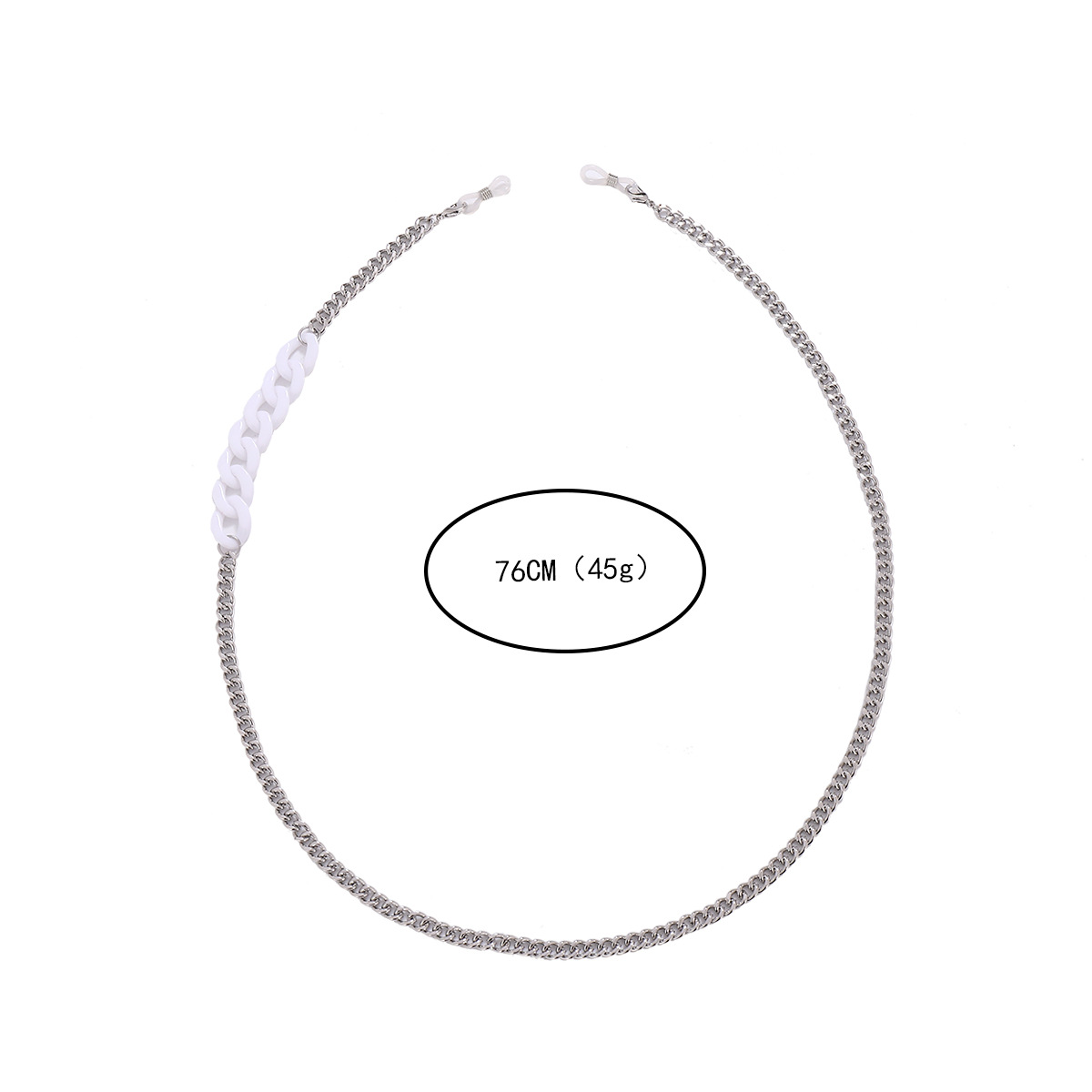 Cross-Border de moda popular máscara de la cadena de gafas cadena collar de resina acrílica cadena europea y americana cadena de la máscara al por mayor
