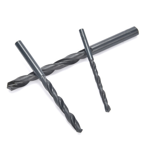 High speed steel twist drill black steel straight handle twist drill black high speed steel HSS super hard pistol drill drilling bit