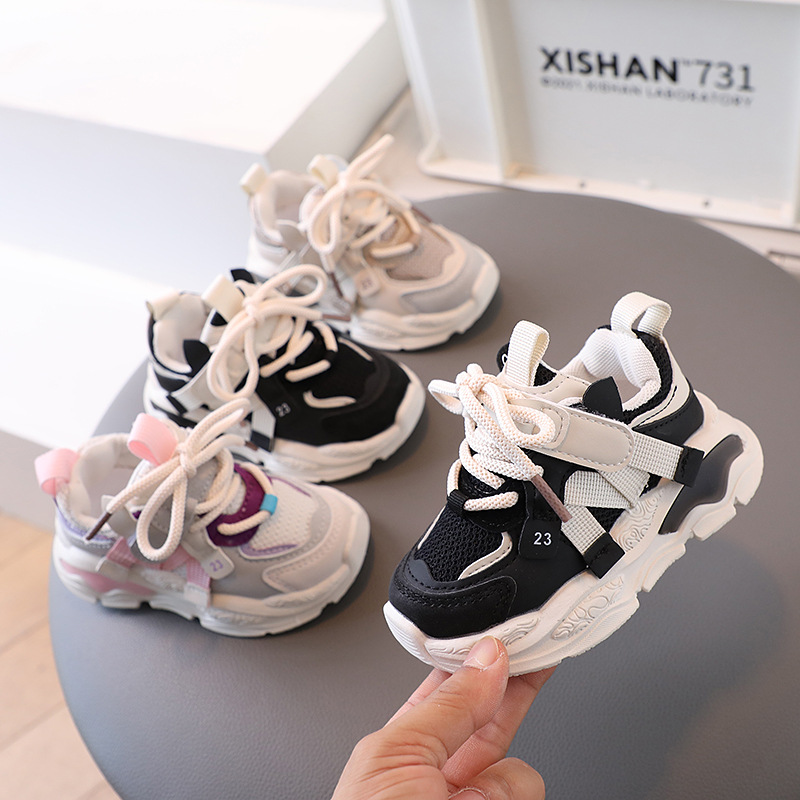 Children's daddy shoes breathable 2023 s...