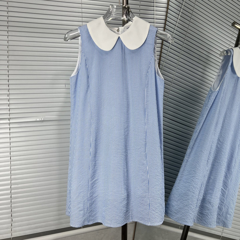 Nanyou High-End Tb Women's Spring/Summer New Bubble Gauze Doll Collar Sleeveless Dress Versatile A-Line Dress Nanyou High-End Tb Women's Spring/Summer New Bubble Gauze Doll Collar Sleeveless Dress Versatile A-Line Dress