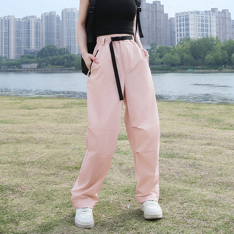 2025 otoño y invierno nuevos pantalones paracaidistas de herramientas al aire libre frescos a prueba de rociadores de agua más vello grueso pareja pantalones casuales versátiles