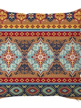 A947波西米亚抱枕套土耳其民族风沙发靠垫彩色几何图案亚麻布摆拍