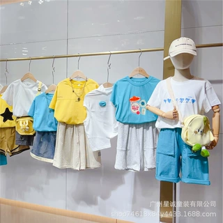 大牌童装一手拿货订货会品牌小田家童装尾款清货夏季品牌童装批发
