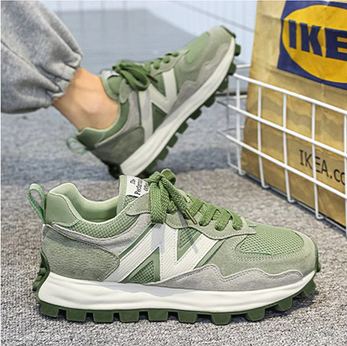 sneaker Men's Spring and Summer Men's Shoes Mesh Surface Breathable Running Shoes Student All-match Non-slip Height-increasing Forrest Gump Casual Shoes Trendy