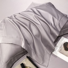 100支全棉长绒棉单枕套纯色轻奢枕芯套48x74家用单人枕头套一对装