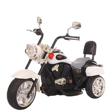 儿童电动摩托车厂家 可坐人男孩双人充电三轮车大号宝宝玩具车