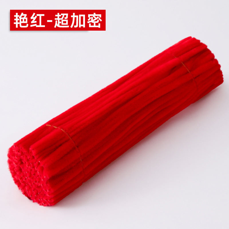 Kit de manualidades DIY con palitos retorcidos de un solo color, palitos retorcidos de chenilla coloridos, palitos retorcidos de chenilla densos al por mayor. image 17