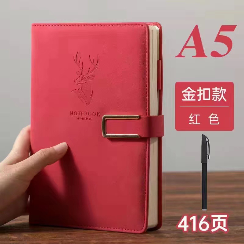 A5ノート超厚手手帳ソフト皮面シンプル大学生日記帳ビジネス業務会議本|undefined