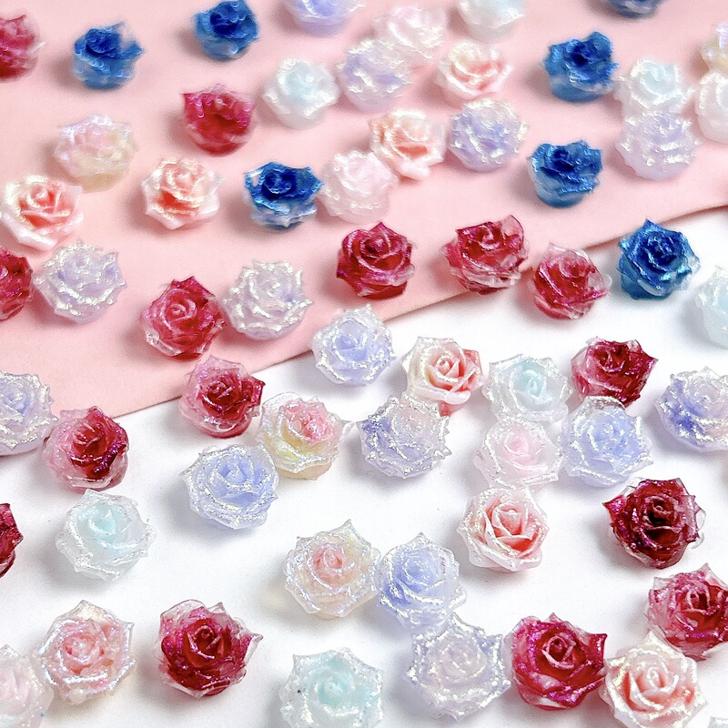 Hand Rubbing Luminous Rose Soft Flower Nail Art Jewelry Stereo Ink Simi Dyeing Style Wear Armor Handmade Cream Glue Material Hand Rubbing Luminous Rose Soft Flower Nail Art Jewelry Stereo Ink Simi Dyeing Style Wear Armor Handmade Cream Glue Material