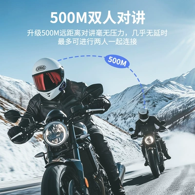 5.4 Bluetooth Headset with Led: Motorcycle Helmet Headset