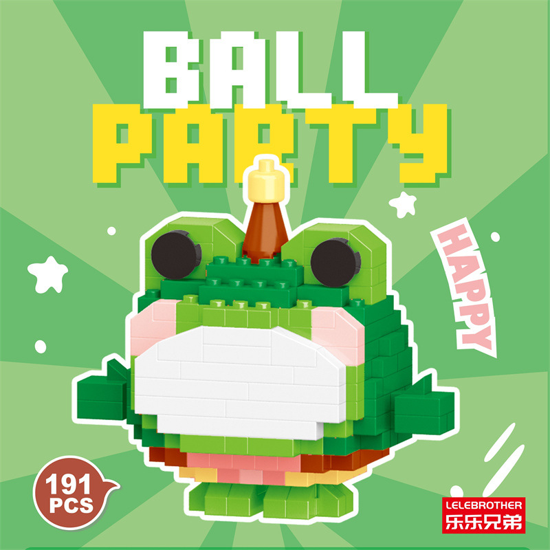Venta al por mayor transfronteriza Lele Brothers ensamblado partículas pequeñas bloques de construcción de rompecabezas juguetes mini rompecabezas tridimensionales para niños micropartículas