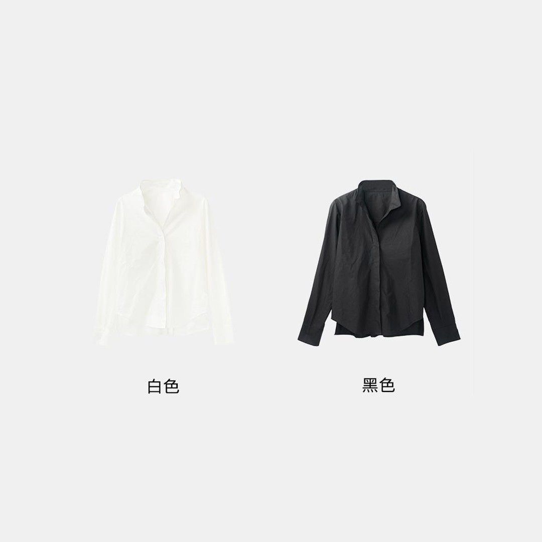 “贵气老钱风”早秋新品简约纯色宽松休闲百搭通勤衬衫