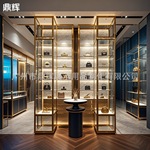 高端皮具展柜鞋店展示柜奢侈品陈列柜珠宝展示架厂家可加工展柜