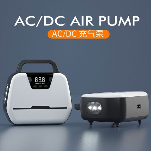 Car air pump AV/DC AIR POMP car home dual-use digital display with lighting air pump inflator high power