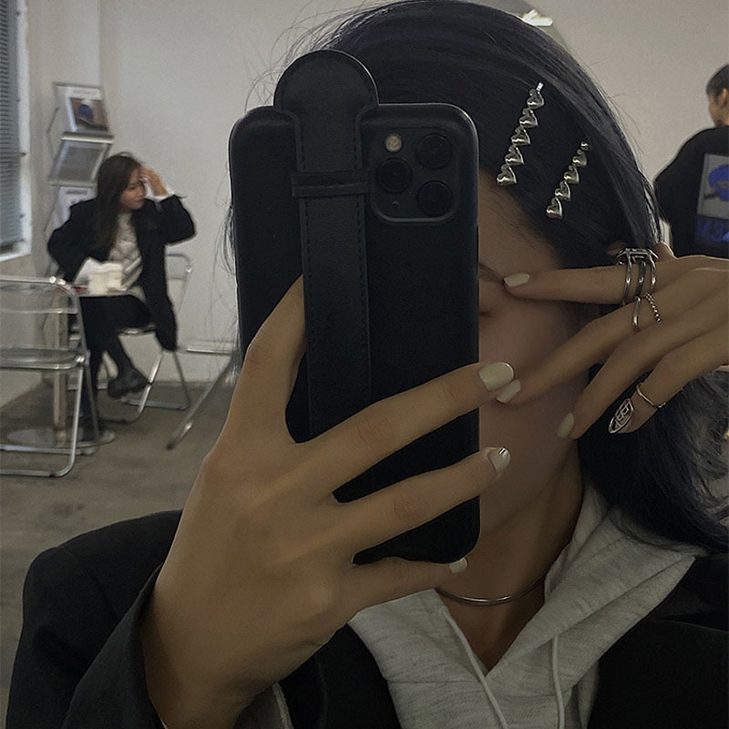 Agrafe de păr Advanced Sense Metal Love Clip Pereche de agrafe de păr Cyber ​​Celebrity Elegant Clip lateral cu breton_voghion.com