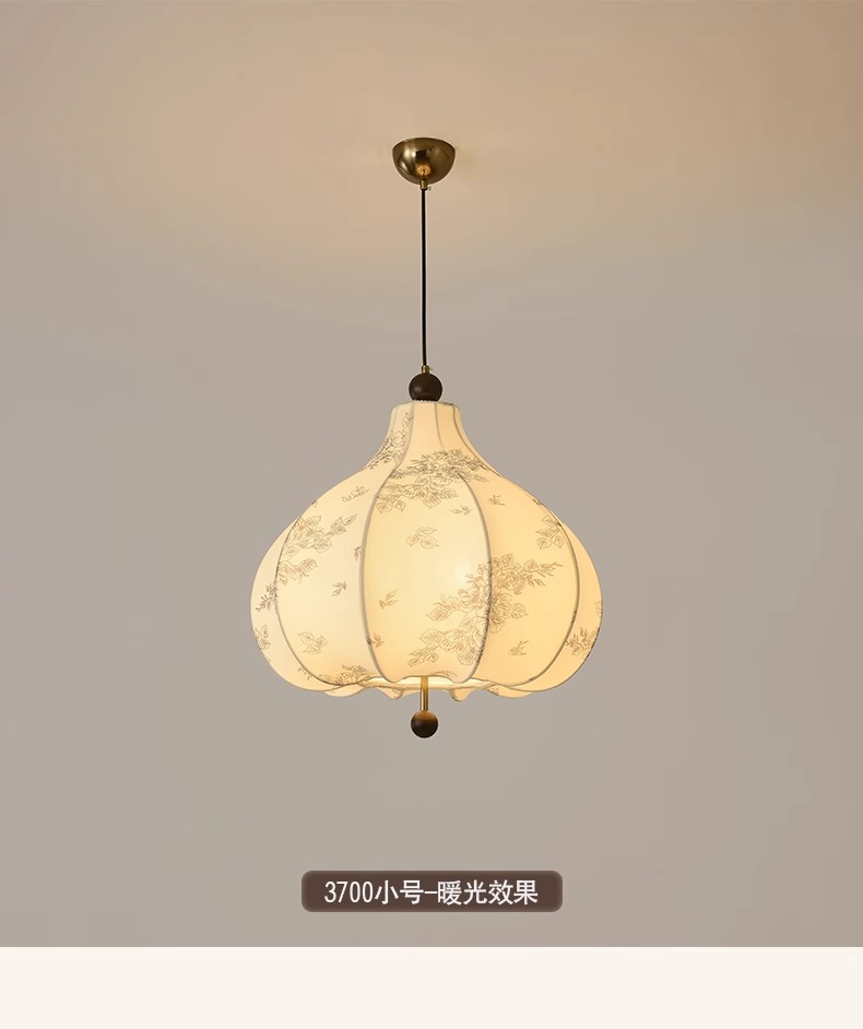 【严选】布艺灯具法式中古风南洋花纹实木栗子灯吧台茶室民宿吊灯-阿里巴巴
