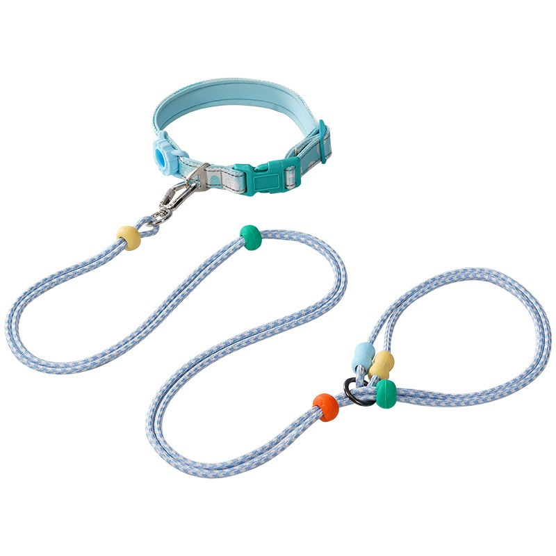 Doble segmento multifuncional anti-explosivo de dopamina perros perros perros pequeños y medianos cuerda de tracción de mascotas