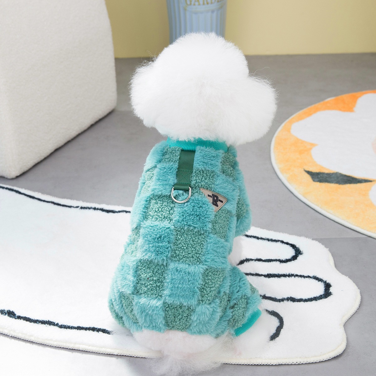 Ropa de perro mascota ropa de terciopelo de cuatro patas para mascotas ropa de perro para mascotas Otoño e Invierno nueva ropa de terciopelo de cuatro patas estándar 23R