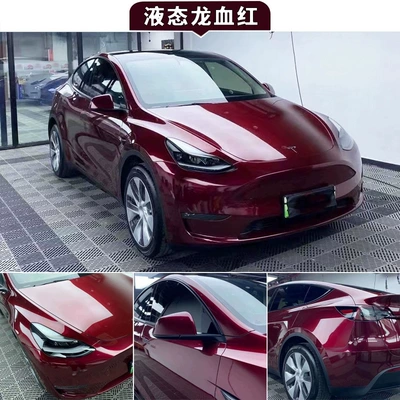 Auto Color Change Film Alexander Silver Metallic Crystal Pvc - pet-liquid-dragon-blood-red-152-17m-roll