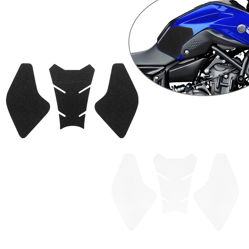 Aplicable a Yamaha MT07 2021 - pegatinas de tanque de combustible de motocicleta pegatinas de hueso de pez pegatinas antideslizantes protectoras pegatinas esmeriladas modificadas