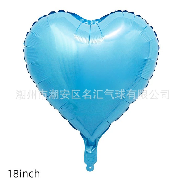 18 -inch peach heart light blue