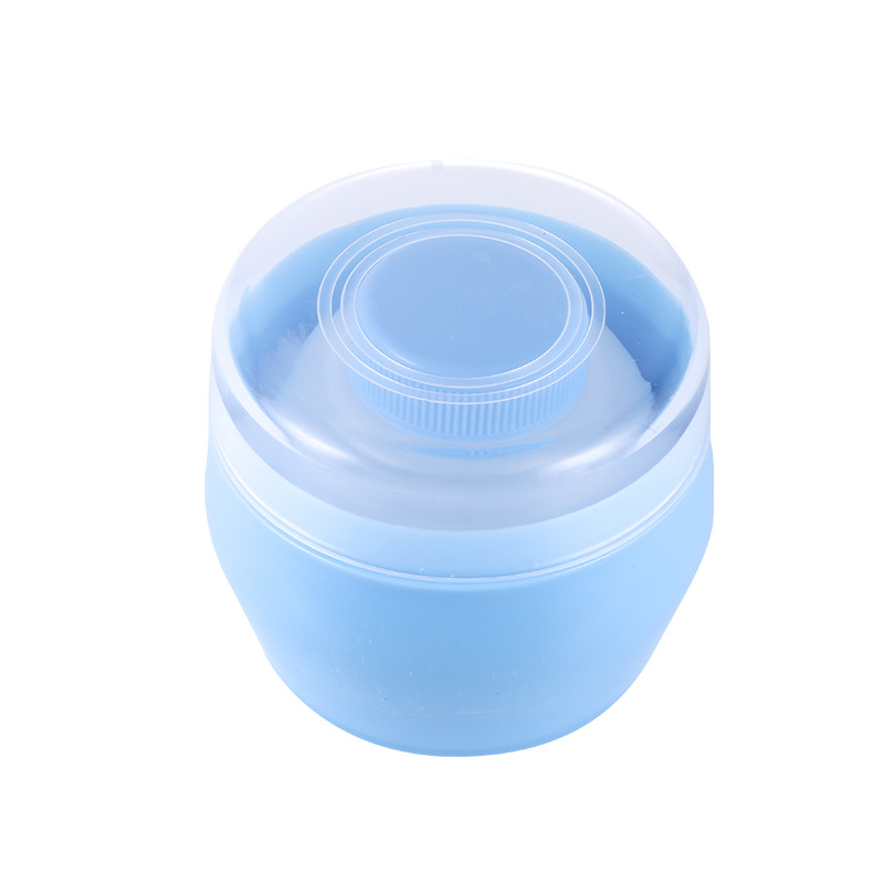 Amazon venta caliente soplo de polvo de felpa para bebés fugas de polvo automático soplo de polvo de talco para recién nacidos soplo de polvo automático para bebés