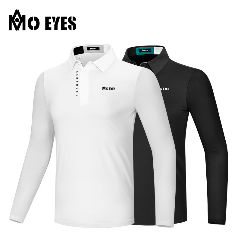 Áo chống nắng nam Moeyes Magic Eye Golf vải lụa lạnh thoáng khí nhanh khô — M23YF006-Áo màu trắng, M23YF006-Áo màu đen