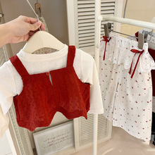 专柜品牌小11 麦哈衣25秋装新品女童套装 品牌童装一手货源批发