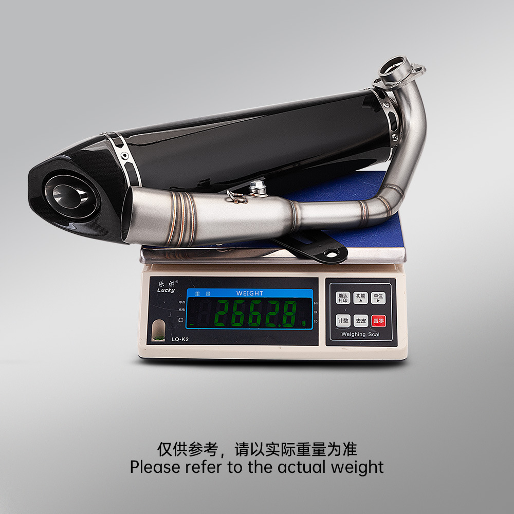 XMAX300 stainless steel front exhaust pipe and tail muffler set, motorcycle full exhaust pipe modification